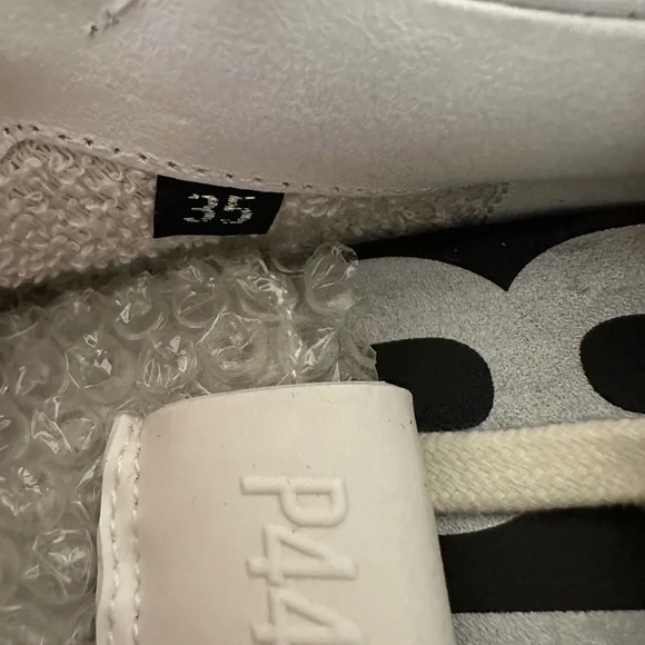 New P448 White Patent sneakers shoes sz 35 - Picture 7 of 8